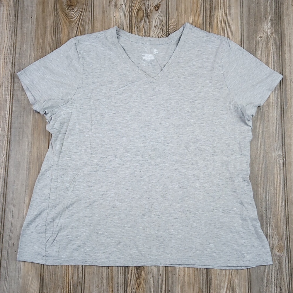 Simple Casual Style Staple Basic Short Sleeve V N… - image 1